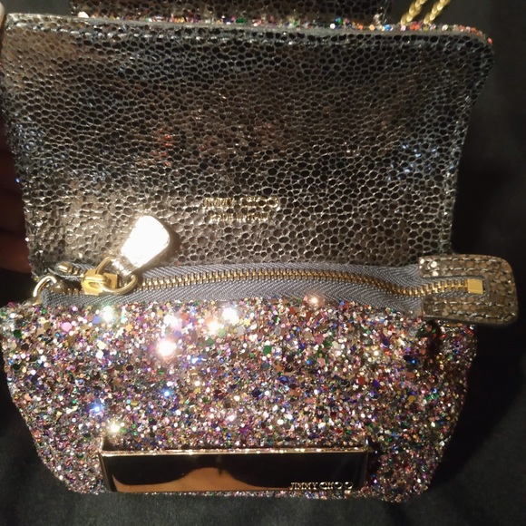 ✨💕(SOLD)AUTHENTIC Jimmy Choo Mini Glitter Bag✨💕 - Picture 12 of 15